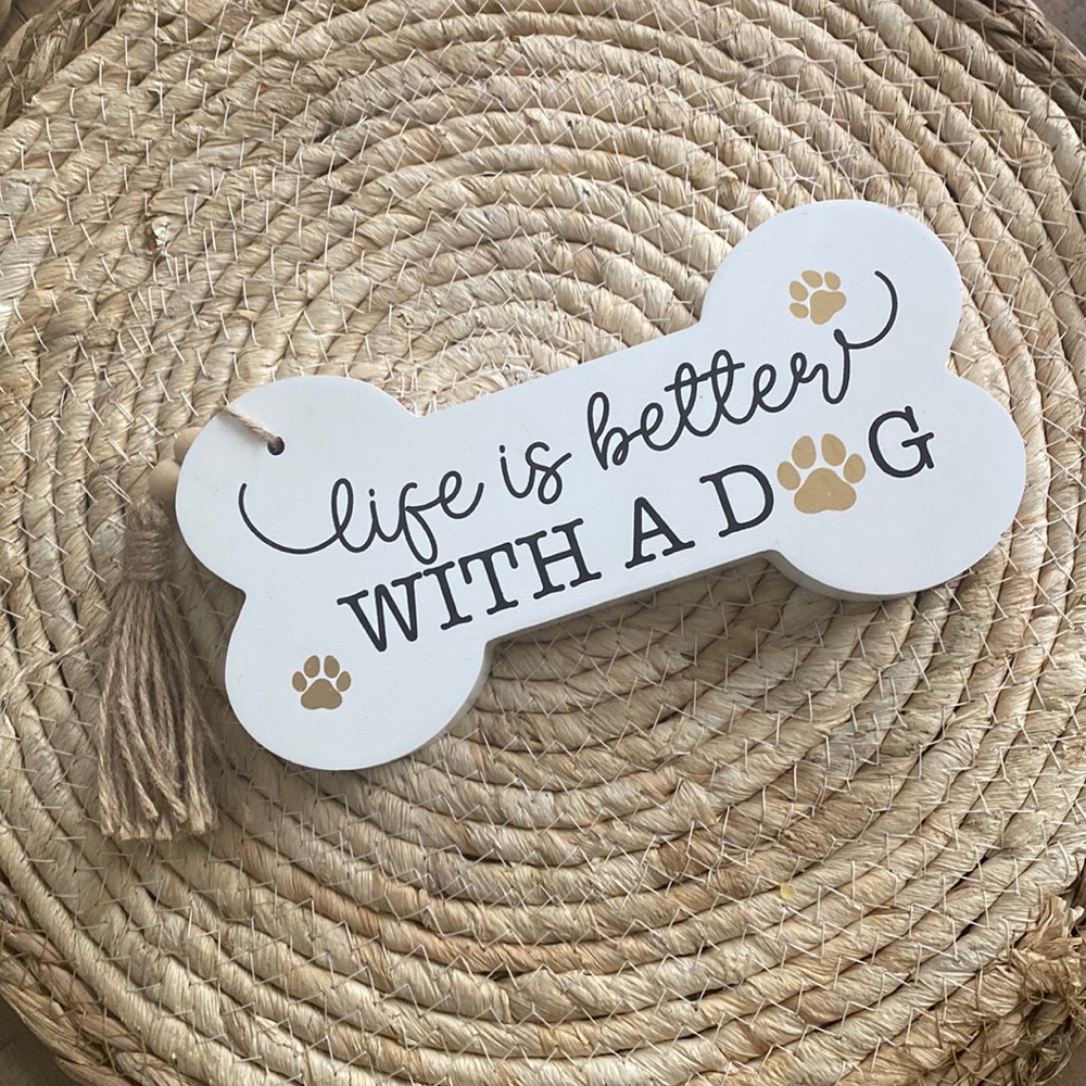 Hobby lobby dog sign decor
